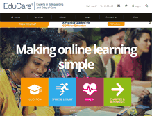 Tablet Screenshot of educare.co.uk